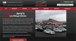 Desktop Screenshot of jerryscarsales.com